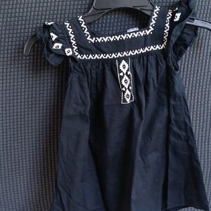 Black Embroidered Dress